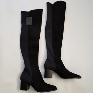 Zara Black Over the Knee Boots